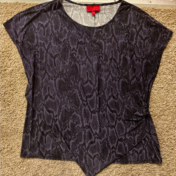 Jennifer Lopez Woman XXL Purple Snake Skin Crisscross design Great Condition - Picture 9 of 14